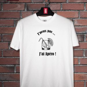 T-shirt J'peux pas, j'ai apéro